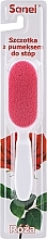 Fragrances, Perfumes, Cosmetics Pumice Foot Brush, white and pink - Sanel Roza