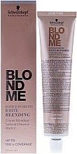Lightening Cream for Gray Hair - Schwarzkopf Professional BlondMe White Blending — photo N1