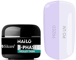 Nail Gel Polish - Silcare Nailo 1-Phase Gel UV Violet Thin — photo N1