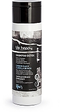 Black Charcol & White Clay Detox Shampoo - Bio Happy Detox Shampoo Black Charcol And White Clay — photo N3