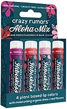 Fragrances, Perfumes, Cosmetics Lip Balm Set - Crazy Rumors Aloha Tinted Lip Mix Pack (lip/balm/4x4.25g)