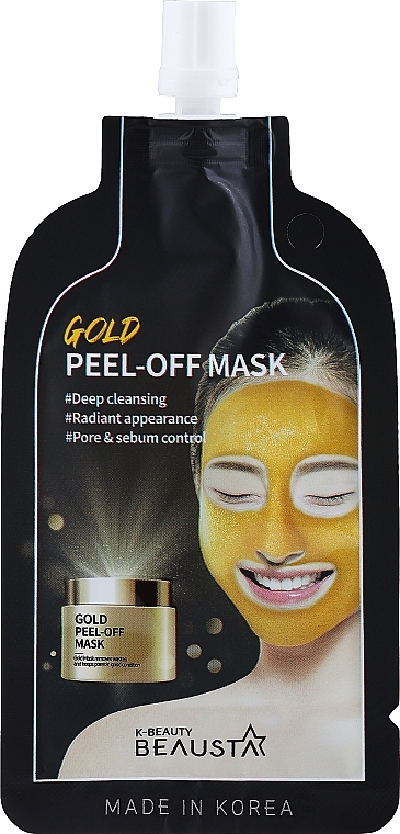 Renewal Face Mask - Beausta Gold Peel Off Mask — photo N1