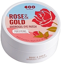 Fragrances, Perfumes, Cosmetics Hydrogel Patch with Rose & Gold Extracts - Dearboo Purifying Hydrogel Eye Patch Rose & Gold