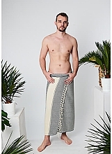 Hammam Towel, Black - Yeye Chevron  — photo N3