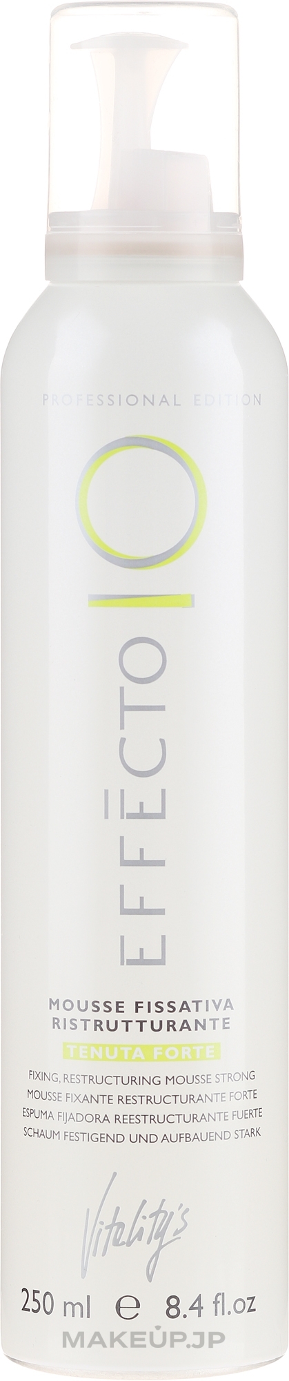 Strong Hold Styling Hair Mousse - Vitality's Effecto Mousse Fissativa Ristrutturante Tenuta Forte — photo 250 ml