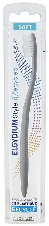 Style Recycled Toothbrush, soft, light grey - Elgydium Style Recycled Soft Toothbrush — photo N5