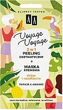 Fragrances, Perfumes, Cosmetics 2-in-1 Enzyme Peeling + Papaya & Pineapple Cream Mask - AA Voyage Voyage 2 In 1