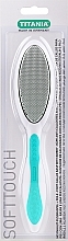 Fragrances, Perfumes, Cosmetics 2-Sided Foot Callus Rasp, turquoise - Titania