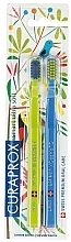 Fragrances, Perfumes, Cosmetics Toothbrush Set 'Smart Jungle', green and blue - Curaprox