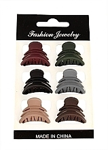 Fragrances, Perfumes, Cosmetics Claw Clip FA-5654, burgundy, green, black, grey, beige, brown - Donegal