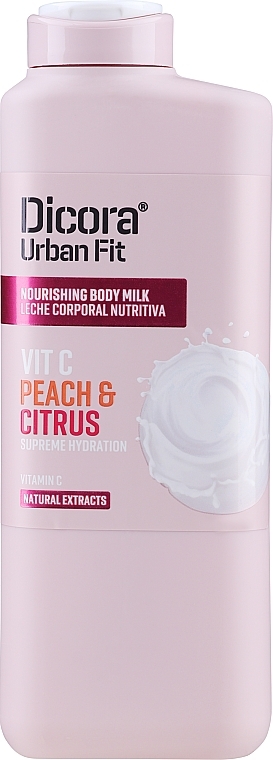 Vitamin C Body Milk "Lemon & Peach" - Dicora — photo N1