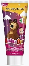 Masha & the Bear Toothpaste - Naturaverde Kids Masha and The Bear Strawberry Toothpaste — photo N1