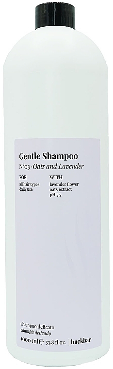 Oat & Lavender Shampoo - Farmavita Back Bar No3 Gentle Shampoo Oats And Lavender — photo N7