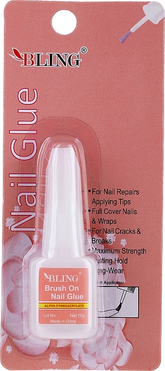 Nail Art Glue - Bling Brush On Nail Glue — photo N1
