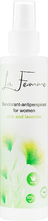 Women Deodorant Antiperspirant with Aloe & Lavender - Jerelia LaFemme Deodornt-Antiperspirant For Women — photo N1