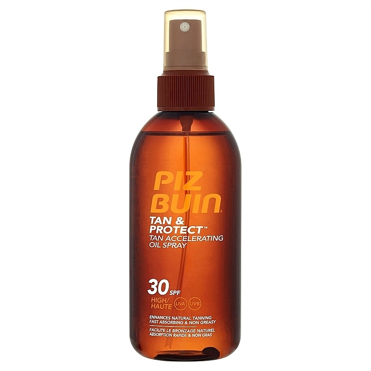 Protecting & Tan Accelerating Oil - Piz Buin Tan&Protect Tan Accelerating Oil Spray SPF30 — photo N1