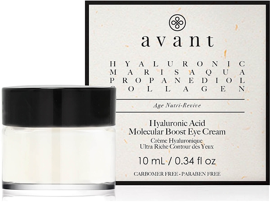 Anti-Aging Eye Cream with Hyaluronic Acid - Avant Skincare Hyaluronic Acid Molecular Boost Eye Cream — photo N1
