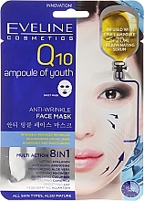 Fragrances, Perfumes, Cosmetics Anti-Aging Sheet Mask - Eveline Cosmetics Q10 Face Mask