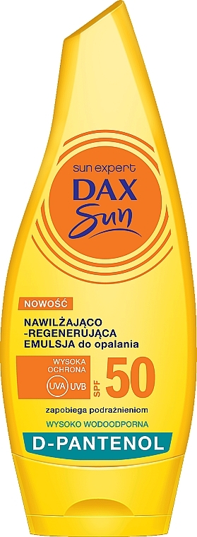 Sunscreen Emulsion with D-Panthenol - Dax Sun Moisturizing And Regenerating Suntan Emulsion Spf 50 With D-panthenol — photo N1