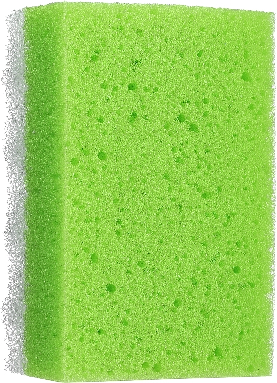 Square Bath Sponge, large, green - LULA — photo N1