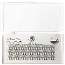 Fragrances, Perfumes, Cosmetics Lewer Natural Lash Normal Volume Los Angeles - Individual False Lashes, 14 mm B, 60 pcs