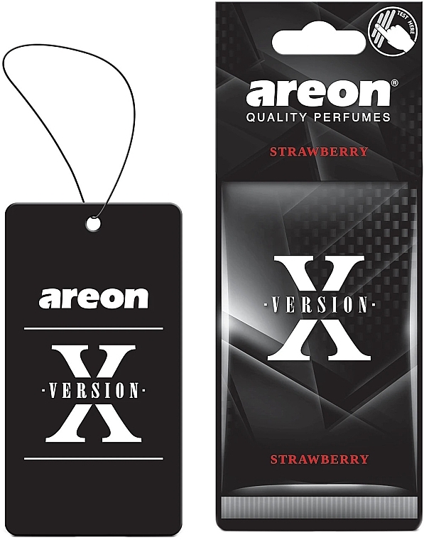 Strawberry Car Air Freshener - Areon X-Version Strawberry — photo N1