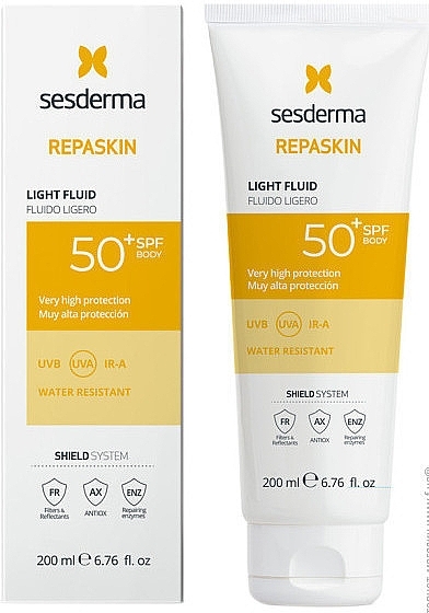 Lightweight Body Fluid - SesDerma Laboratories Repaskin Light Fluid SPF50 — photo N1