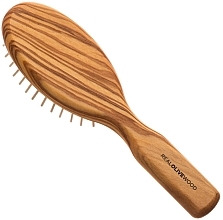Anti-static Olive Wood Travel Hair Brush - Hydrea London Olive Wood Anti-Static Travel Hair Brush — photo N2