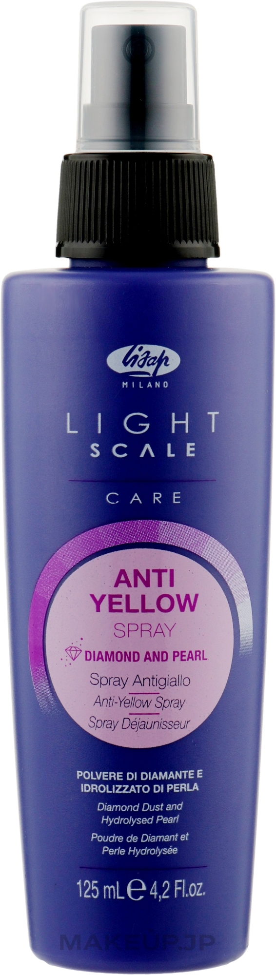 Anti-Yellowness Thermal Hair Spray - Lisap Light Scale Anti Yellow Spray — photo 125 ml