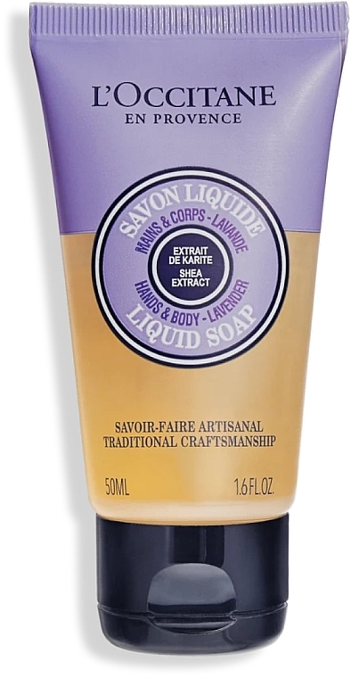 Shea Butter & Lavender Liquid Soap - L'occitane Shea Butter Lavender Soap Travel Size — photo N1