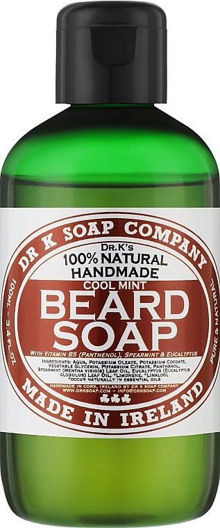 Cool Mint Beard Shampoo - Dr K Soap Company Beard Soap Cool Mint — photo N2