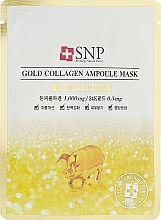 Fragrances, Perfumes, Cosmetics Gold & Collagen Ampoule Face Mask - SNP Gold Collagen Ampoule Mask