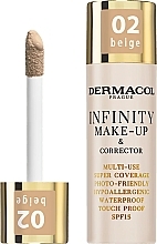 2-in-1 Foundation and Concealer - Dermacol Infinity Make-up & Corrector — photo N2