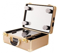 Fragrances, Perfumes, Cosmetics Cosmetics Case Studio #34, gold - Kodi Professional