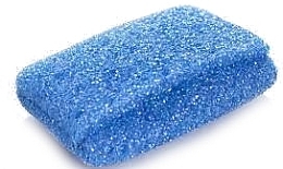 Body Sponge with Soap Pocket, blue - Sanel — photo N1