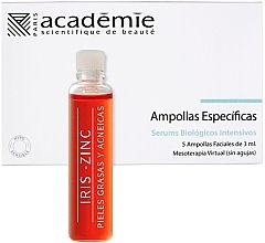 Fragrances, Perfumes, Cosmetics Iris & Zinc Facial Ampoules - Academie Ampoules Iris Zinc