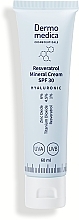 Fragrances, Perfumes, Cosmetics Anti-Aging Face Cream - Dermomedica Hyaluronic Resveratrol Mineral Cream SPF30