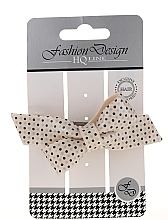 Fragrances, Perfumes, Cosmetics Hair Clip "Bow", 26058, beige - Top Choice