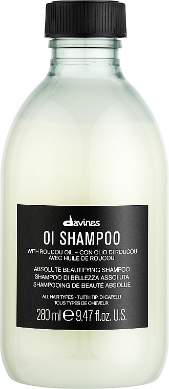 Softening Hair Shampoo - Davines Oi Absolute Beautifying Shampoo With Roucou Oil — photo N1