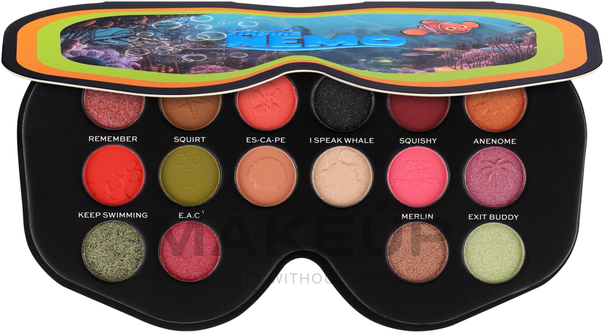 Eyeshadow Palette - Makeup Revolution Disney & Pixar’s Finding Nemo Sherman Shadow Palette — photo 12.9 g