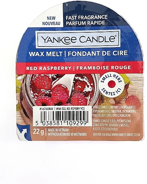 Scented Wax - Yankee Candle Red Raspberry Wax Melt — photo N1