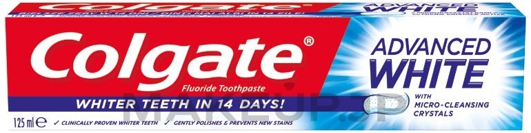 Complex Whitening Toothpaste - Colgate Advanced White — photo 125 ml