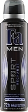 Fragrances, Perfumes, Cosmetics Deodorant-Spray - Fa Men Sport Recharge Deodorant 