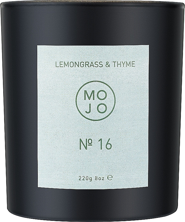 Mojo Lemongrass & Thyme №16 - Scented Candle — photo N3