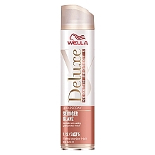 Strong Hold Hairspray - Wella Deluxe Seidiger Gloss Hairspray — photo N1