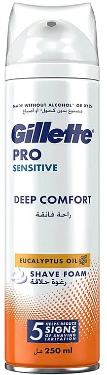 Shaving Foam - Gillette Pro Sensitive Deep Comfort — photo N2