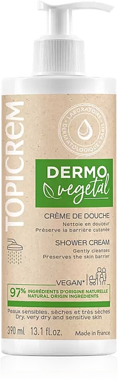 Shower Cream - Topicrem Dermo Vegetal Shower Cream — photo N1