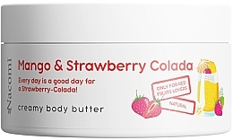 Fragrances, Perfumes, Cosmetics Mango & Strawberry Body Butter - Nacomi Mango And Strawberry Colada Creamy Body Butter