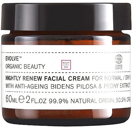 Face Cream - Evolve Organic Beauty Nightly Renew Facial Cream — photo N1