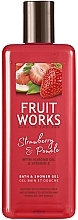 Fragrances, Perfumes, Cosmetics Shower Gel "Strawberry & Pomelo" - Grace Cole Fruit Works Hand Wash Strawberry & Pomelo